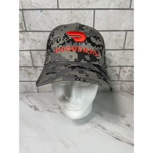 CapAmerica DoorDash Hat i2015 3D Embriodery Digital Camo Grey Structured Hat NWT